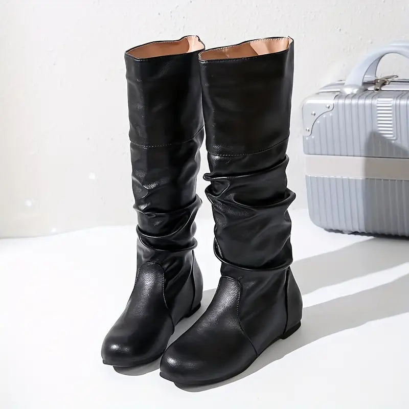 Flora Bottes Plates Élégance à Bout Rond