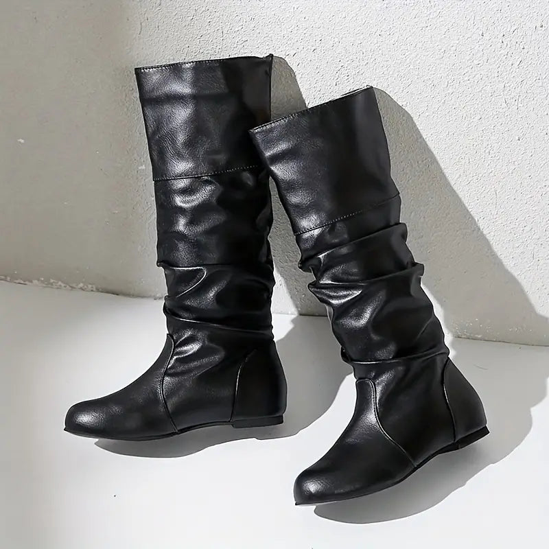 Flora Bottes Plates Élégance à Bout Rond