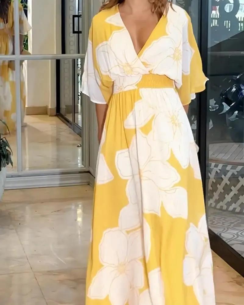 Floral Maxi Dress for Women – Lightweight & Breezy for Summer Days-Caliboot