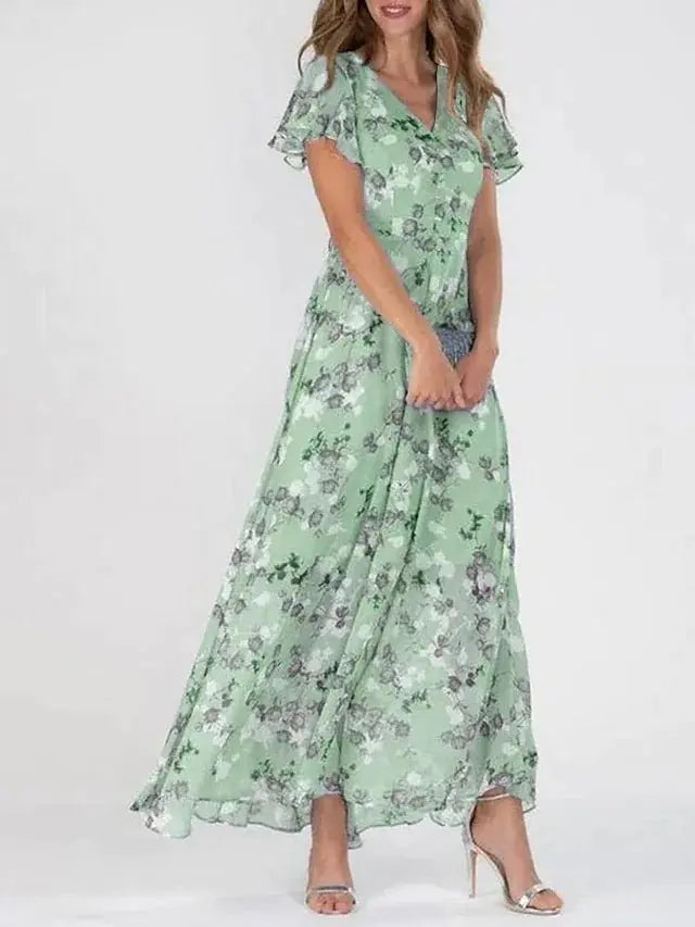Floral Maxi Dress for Women – Effortless Elegance & Comfort 1