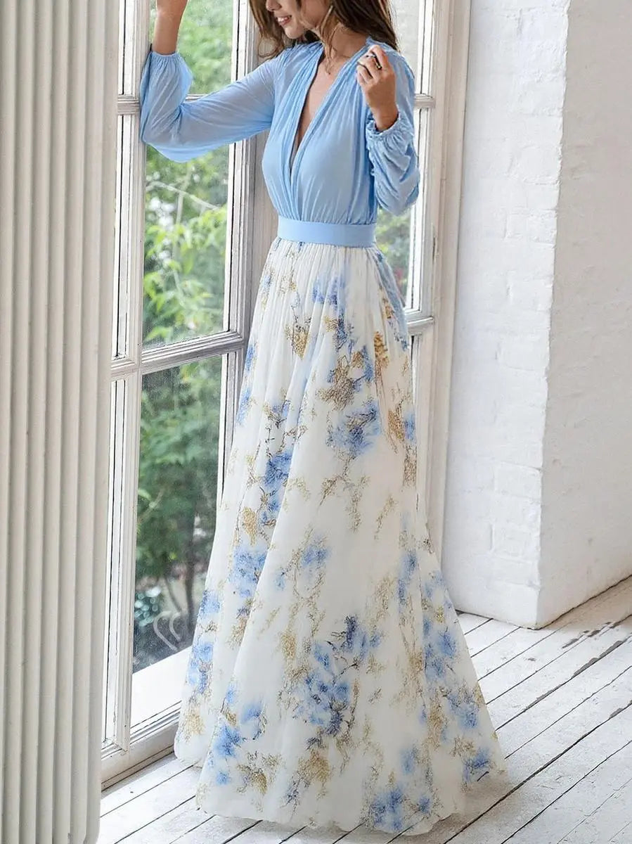 Floral Maxi Dress for Women – Effortless Elegance & Flattering Fit 1