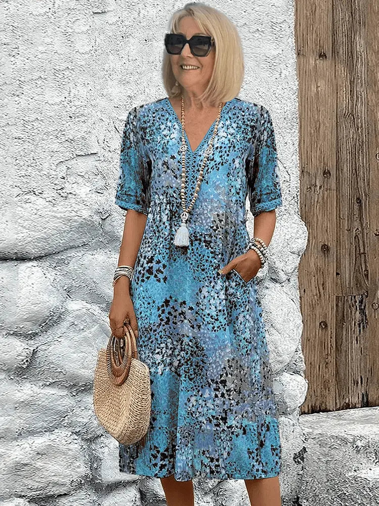 Floral Midi Dress for Women – Breezy & Effortlessly Elegant Summer Style 2