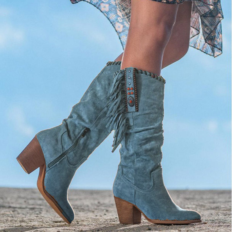 Fringe High Boots for Women – Elegant & Unique Style