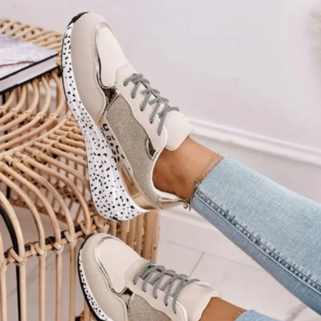 Glittery Chunky Sneakers for Women – Stylish & Comfortable