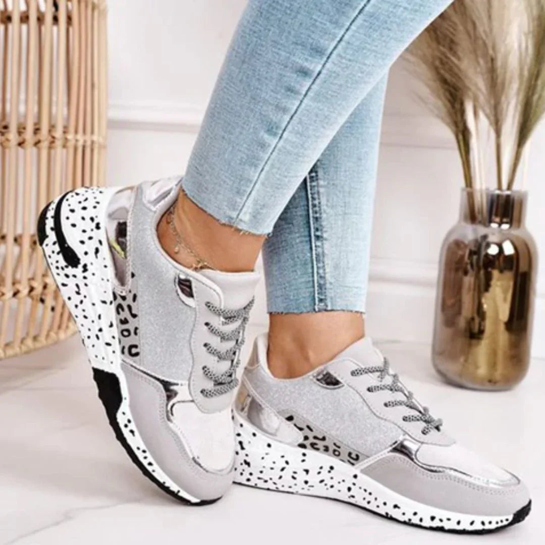 Glittery Chunky Sneakers for Women – Stylish & Comfortable