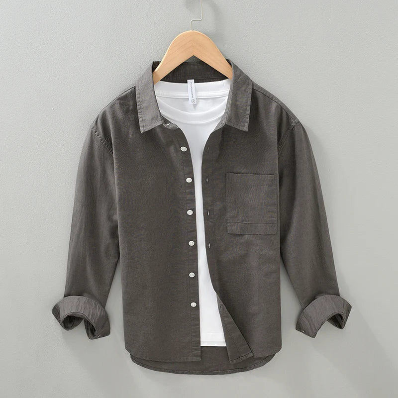 Gavin – Chemise Simple & Stylée pour Hommes – Décontractée & Polyvalente