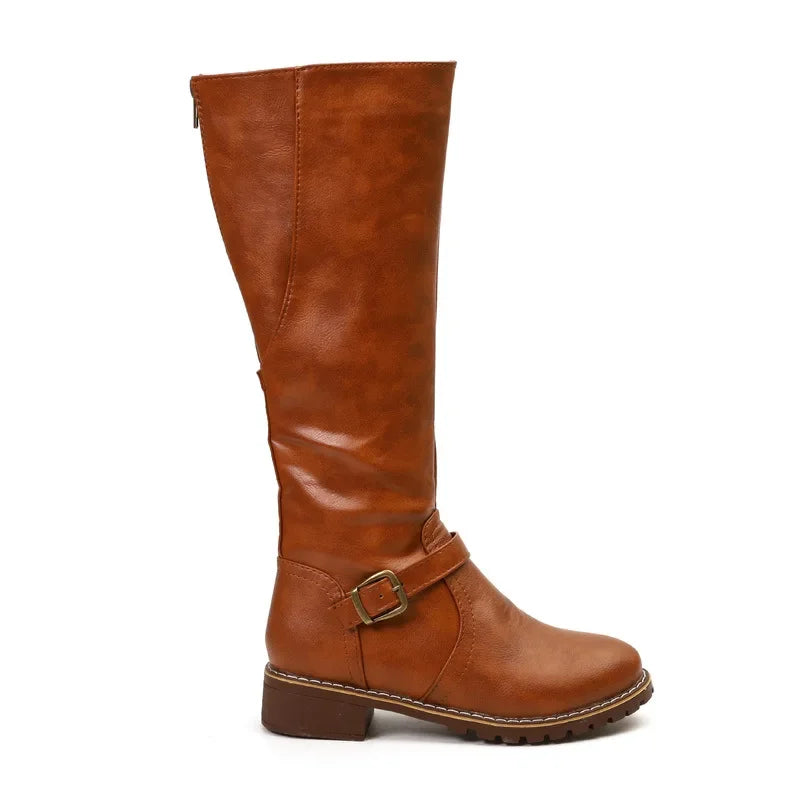 High-Top Biker Boots for Women – Edgy Style & Comfort