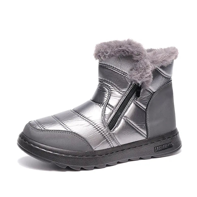 High-Top Fleece Winter Boots for Women – Warm & Stylish