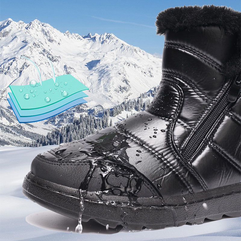 High-Top Fleece Winter Boots for Women – Warm & Stylish