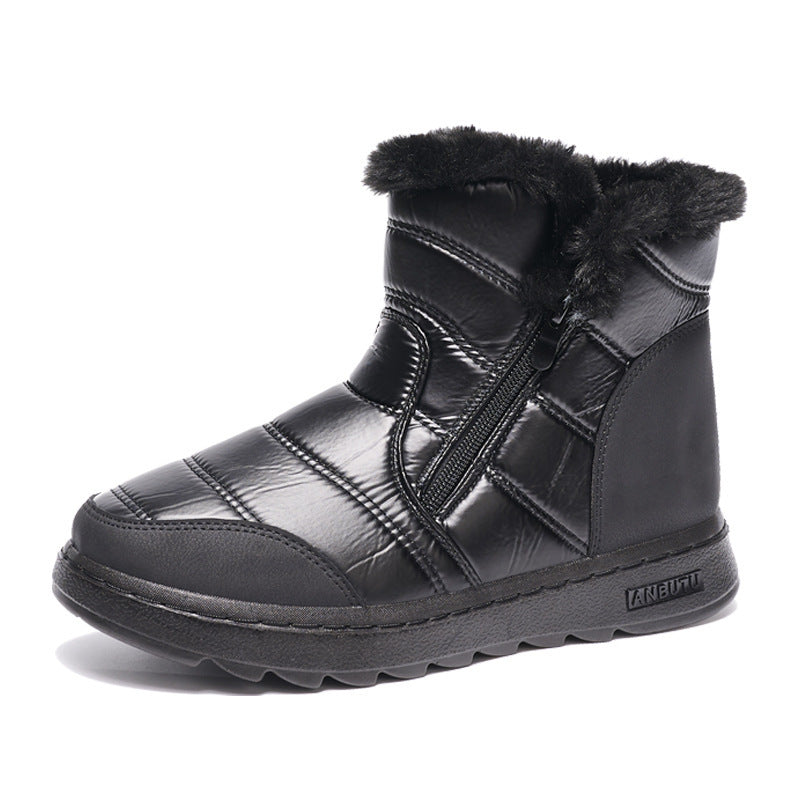 High-Top Fleece Winter Boots for Women – Warm & Stylish