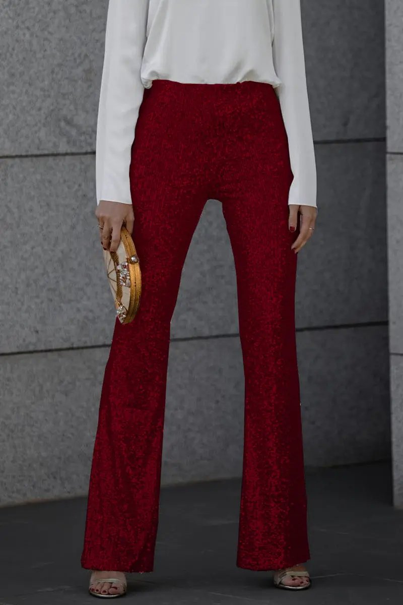 High-Waisted Flared Trousers for Women – Elegant & Versatile-Caliboot