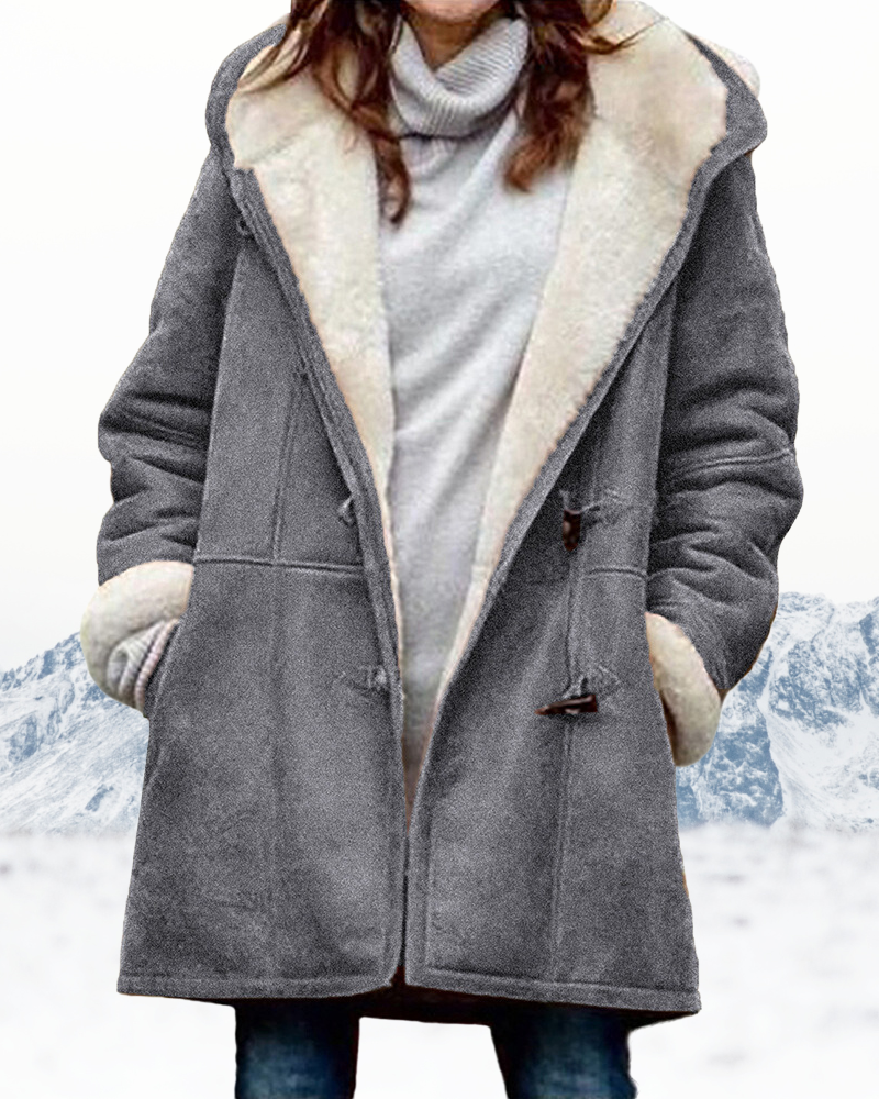 Hooded Wool Coat for Women – Stylish & Warm Winter Outerwear 2
