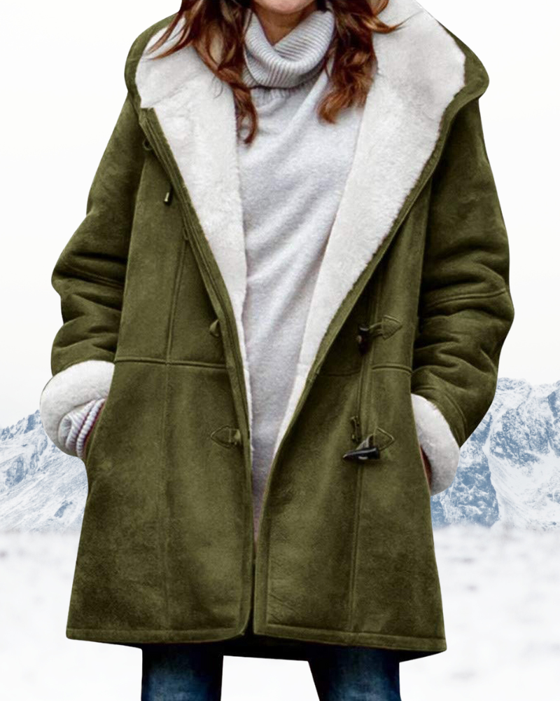 Hooded Wool Coat for Women – Stylish & Warm Winter Outerwear 4