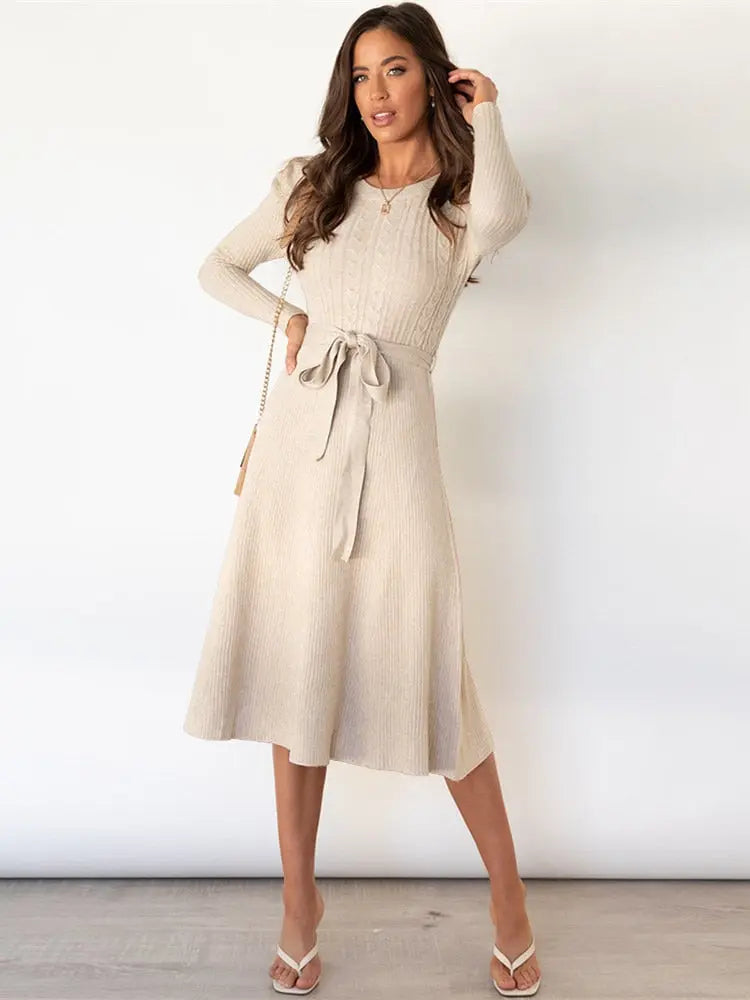 Knitted Midi Dress for Women – Cozy & Chic Style 5