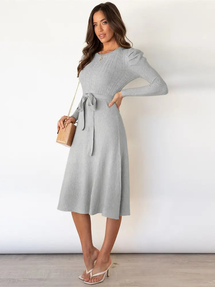 Knitted Midi Dress for Women – Cozy & Chic Style 6