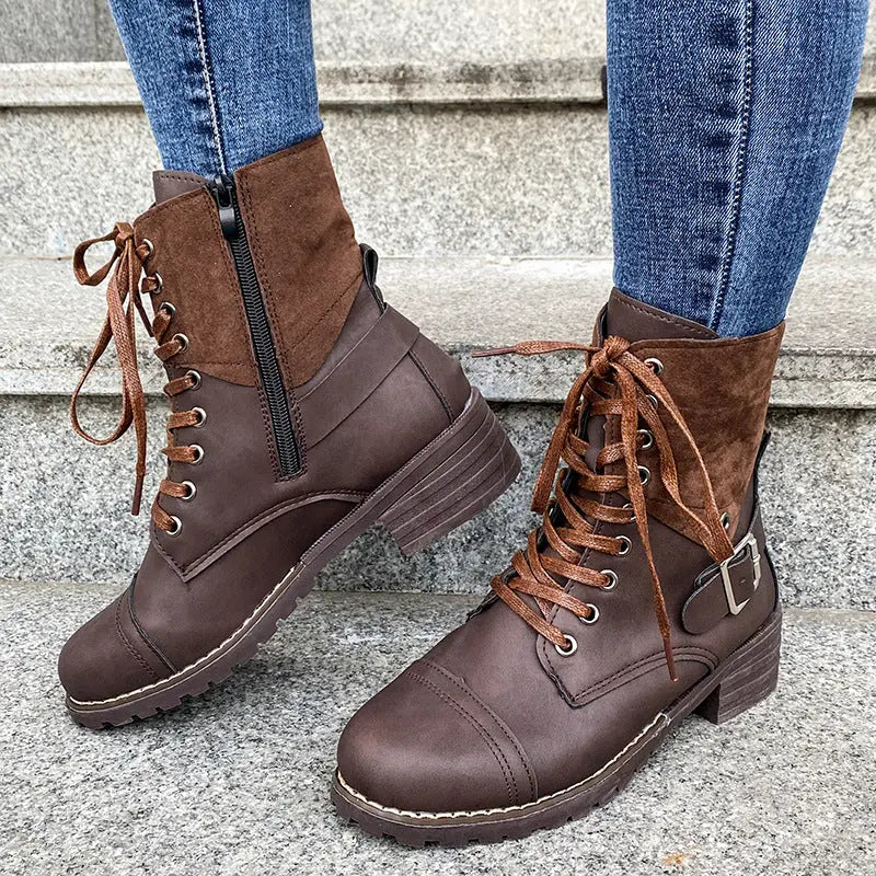 Lace-Up Fashion Boots for Women – Stylish & Comfortable