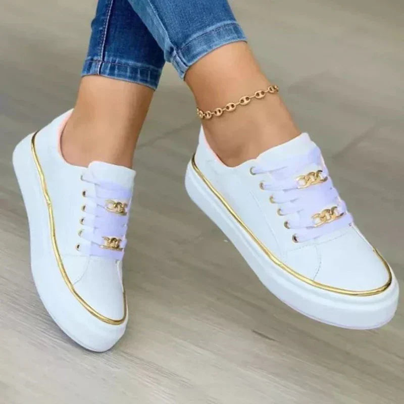 Lace-Up Low-Top Sneakers for Women – Stylish & Comfortable Everyday Wear
