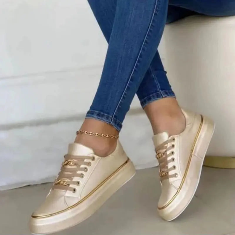 Lace-Up Low-Top Sneakers for Women – Stylish & Comfortable Everyday Wear