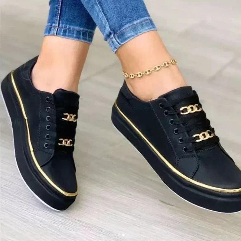Lace-Up Low-Top Sneakers for Women – Stylish & Comfortable Everyday Wear