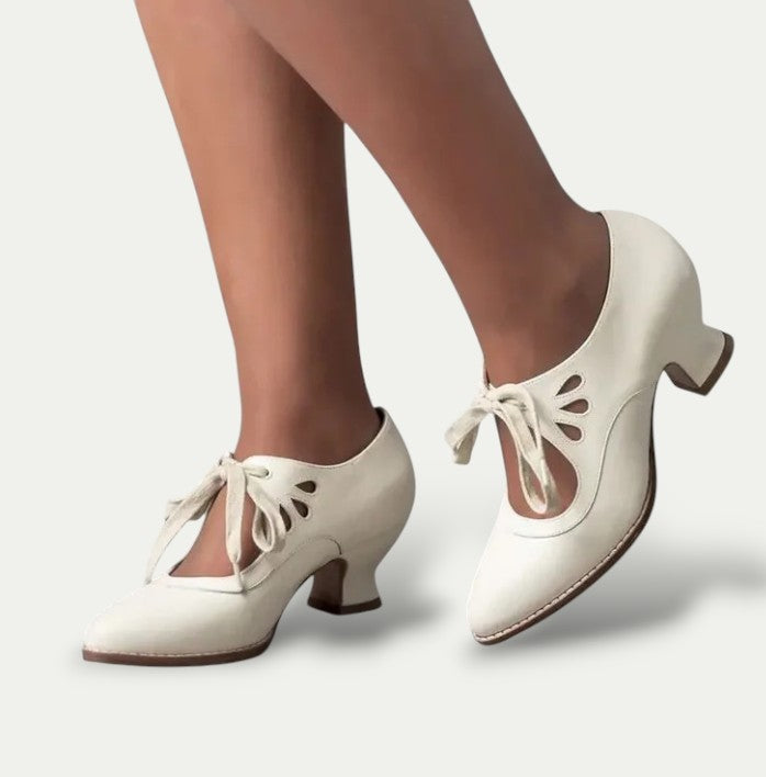 Lace-Up Mary Jane Heels for Women – Elegant & Comfortable Style