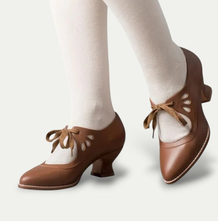 Lace-Up Mary Jane Heels for Women – Elegant & Comfortable Style