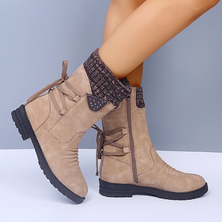 Lace-Up Winter Boots for Women – Chic & Comfortable