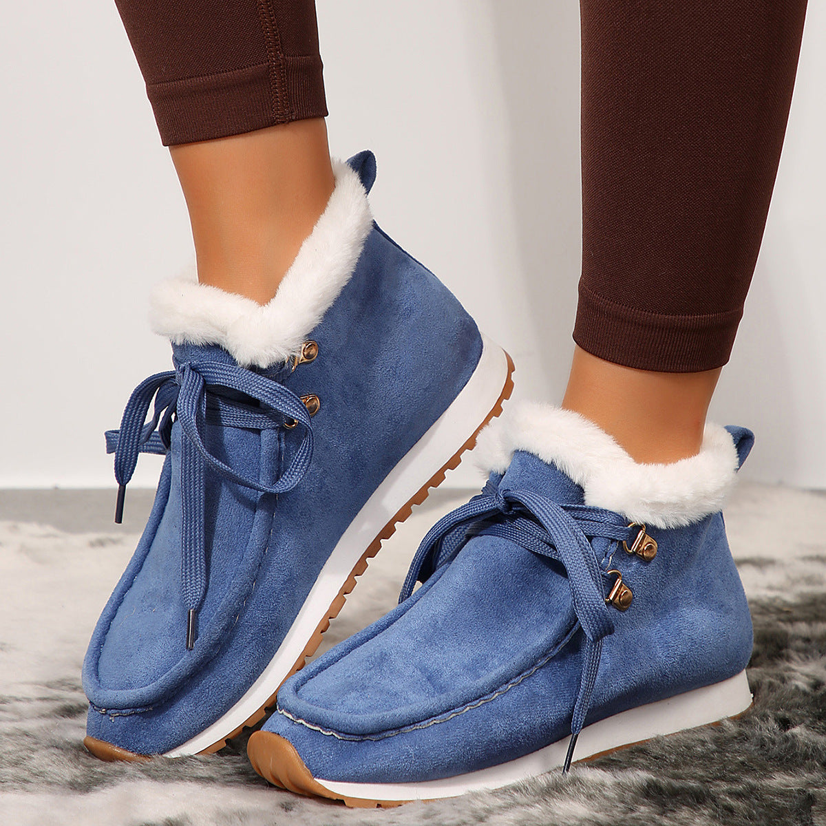 Lace-Up Winter Boots for Women – Stylish & Warm for Cold Weather