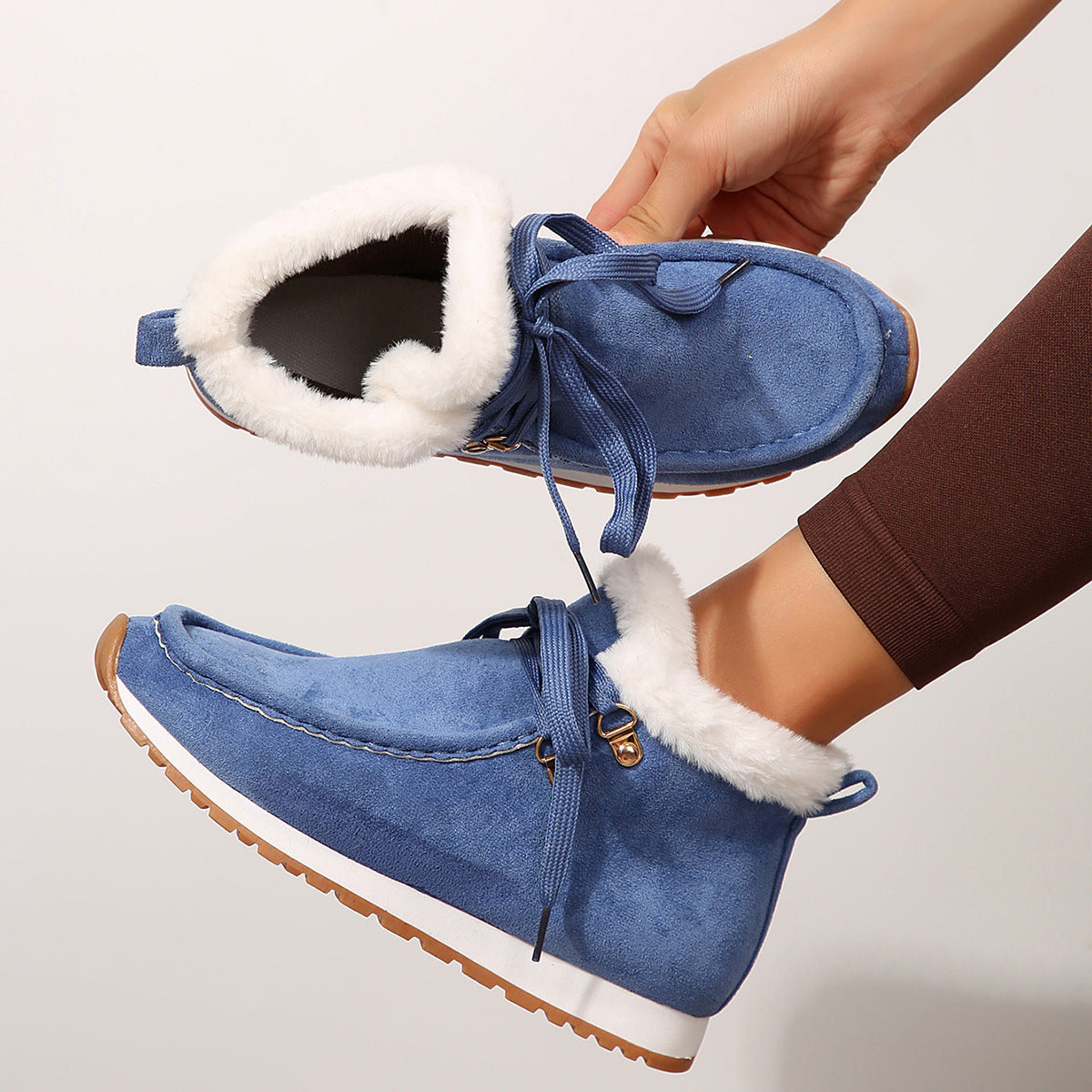 Lace-Up Winter Boots for Women – Stylish & Warm for Cold Weather
