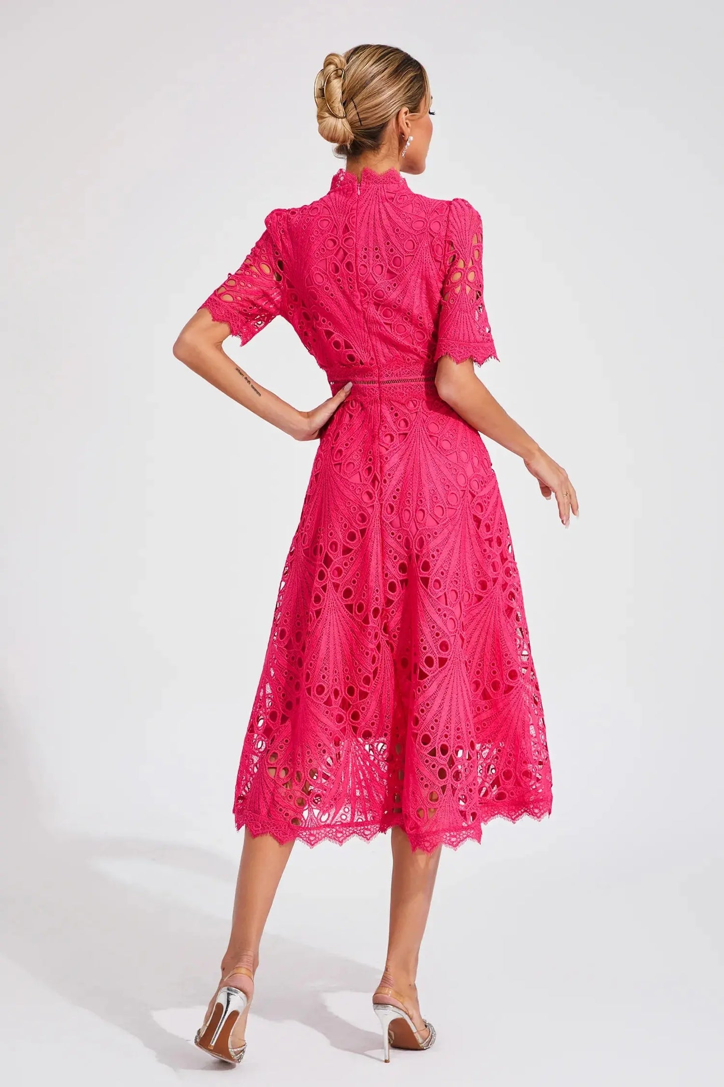 Lace Midi Dress for Women – Effortlessly Elegant & Timeless 7