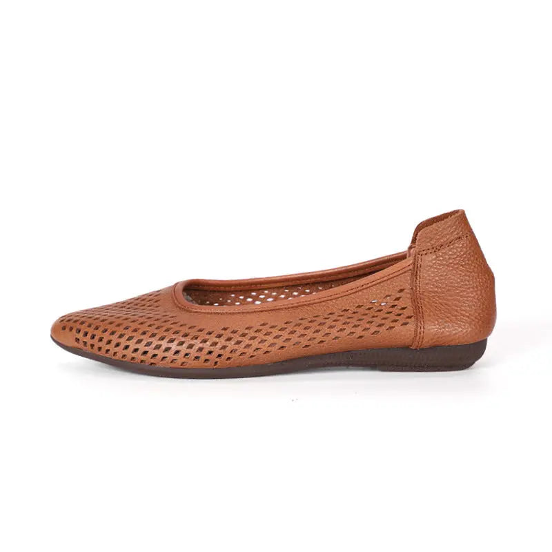 Laser-Cut Ballet Flats for Women β Stylish & Comfortable Slip-On Design