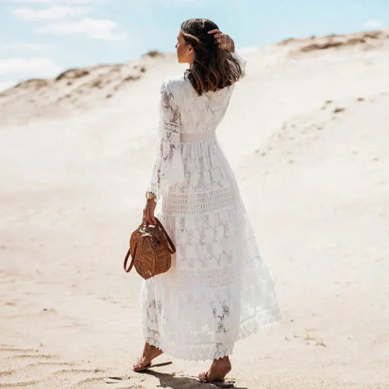 Long-Sleeved Boho Dress for Women – Artistic & Comfortable 1