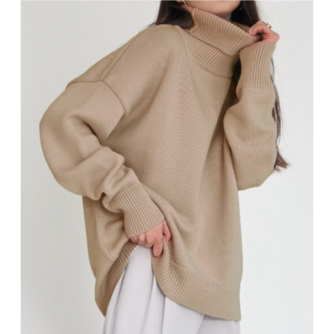Loose Knitted Turtleneck Sweater for Women – Cozy & Stylish for Fall/Winter 6
