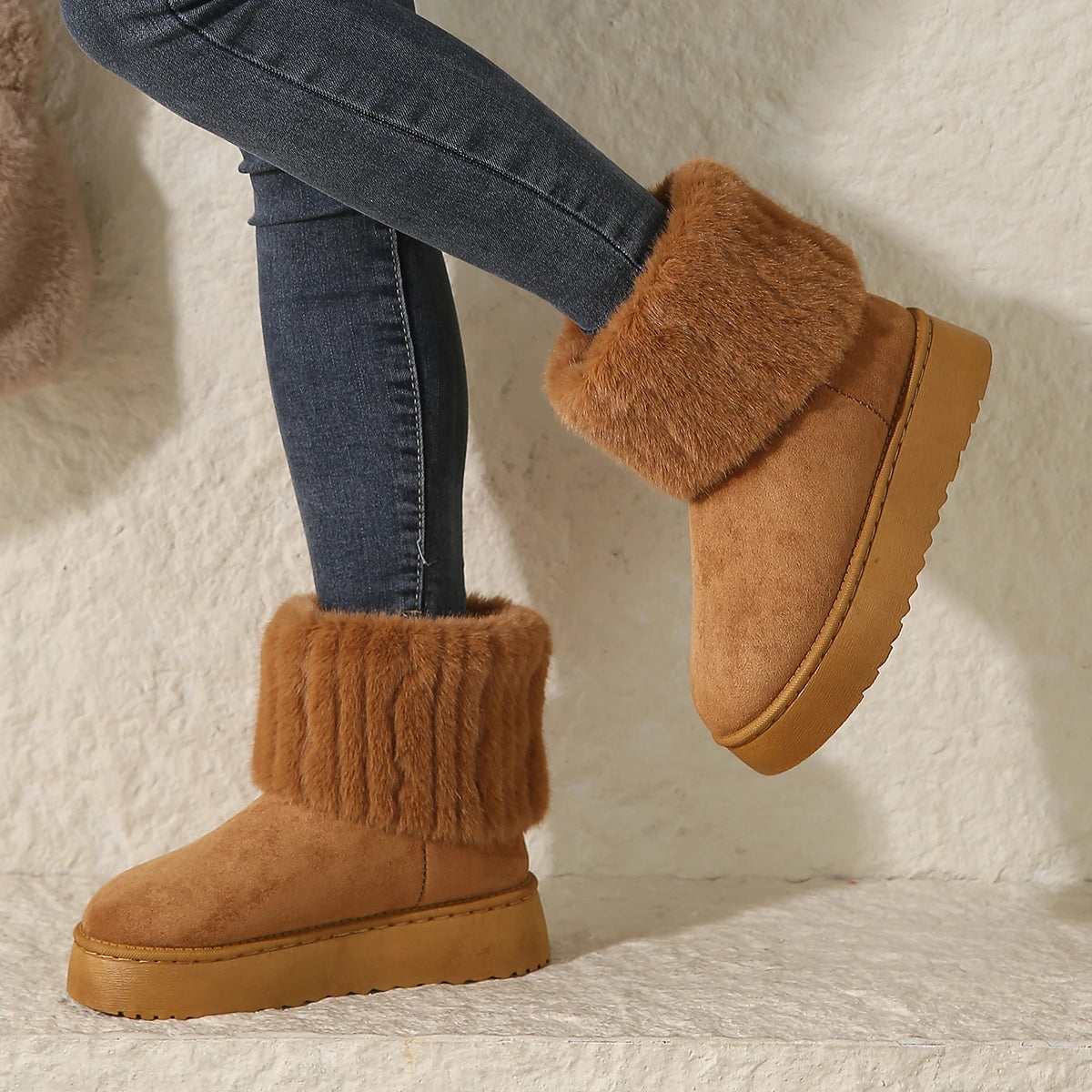 Mid-Calf Snow Boots for Women – Stylish & Warm
