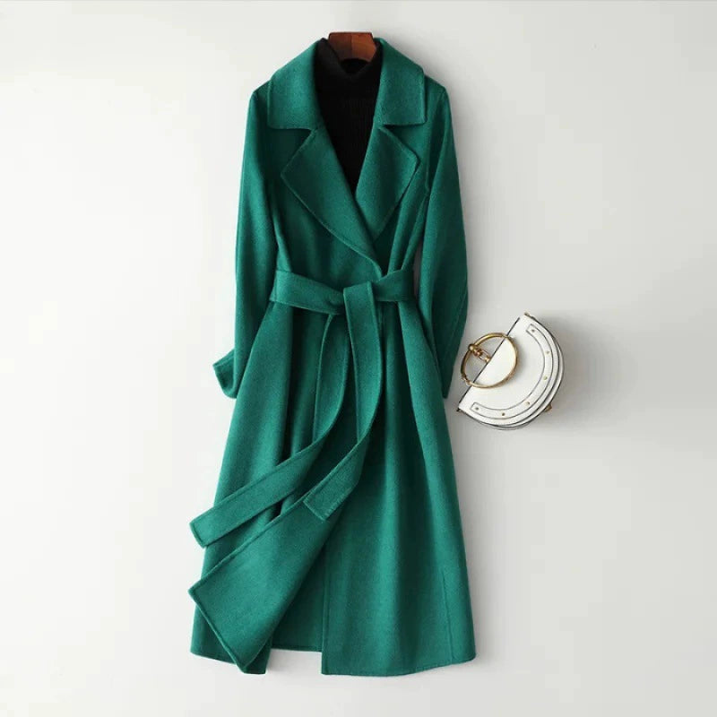 Belted Lapel Relaxed Fit Wrap Coat for Women β Classic Stylish Comfort Caliboot