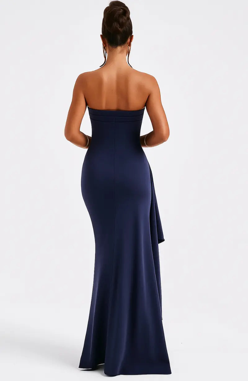 Off-Shoulder Twisted Maxi Dress for Women – Elegant & Timeless 1