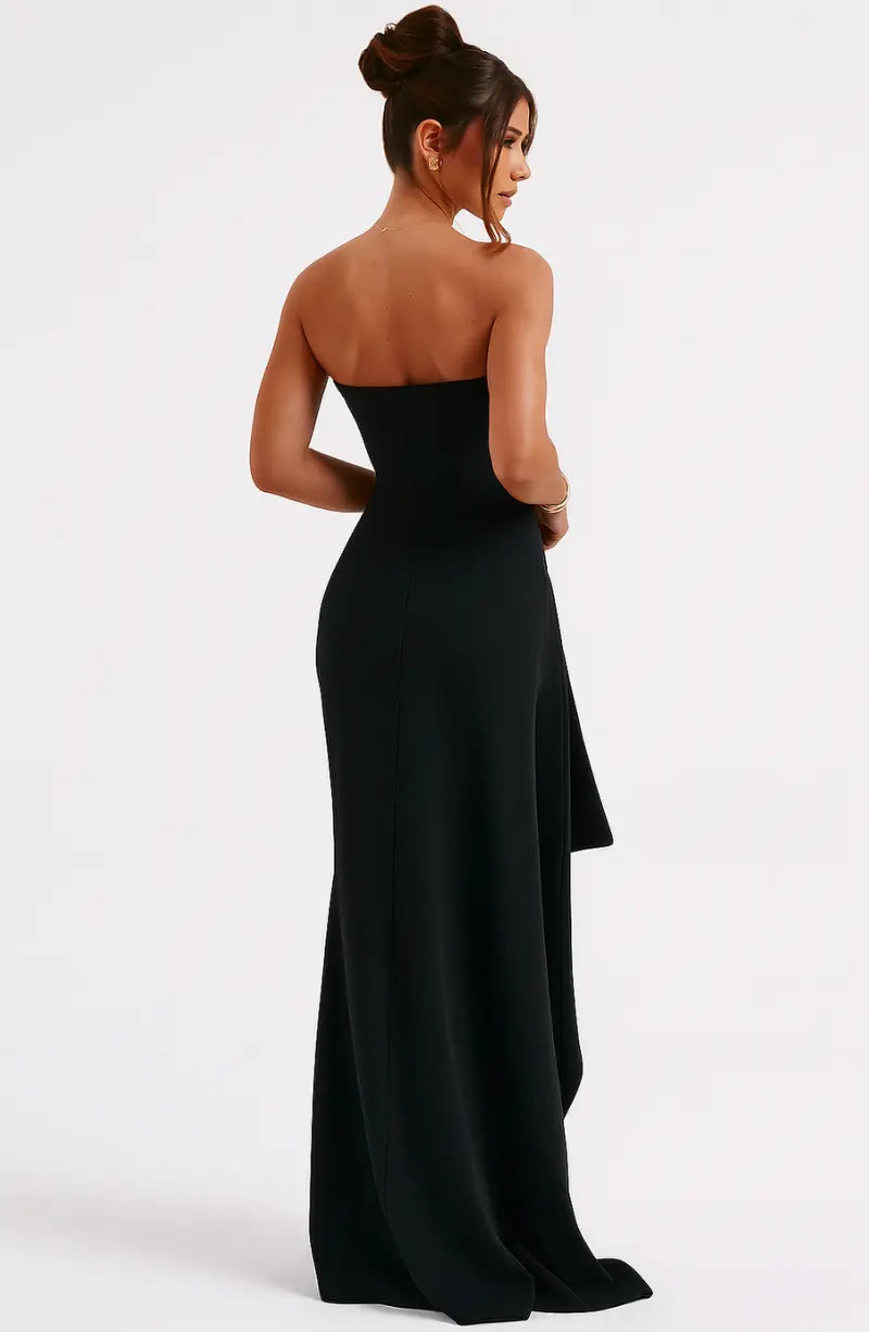 Off-Shoulder Twisted Maxi Dress for Women – Elegant & Timeless 5