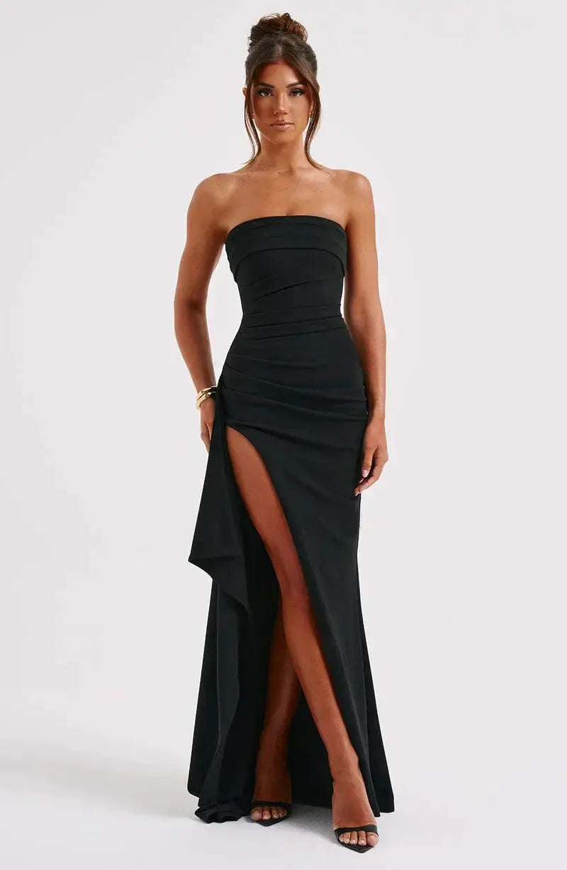 Off-Shoulder Twisted Maxi Dress for Women – Elegant & Timeless 7