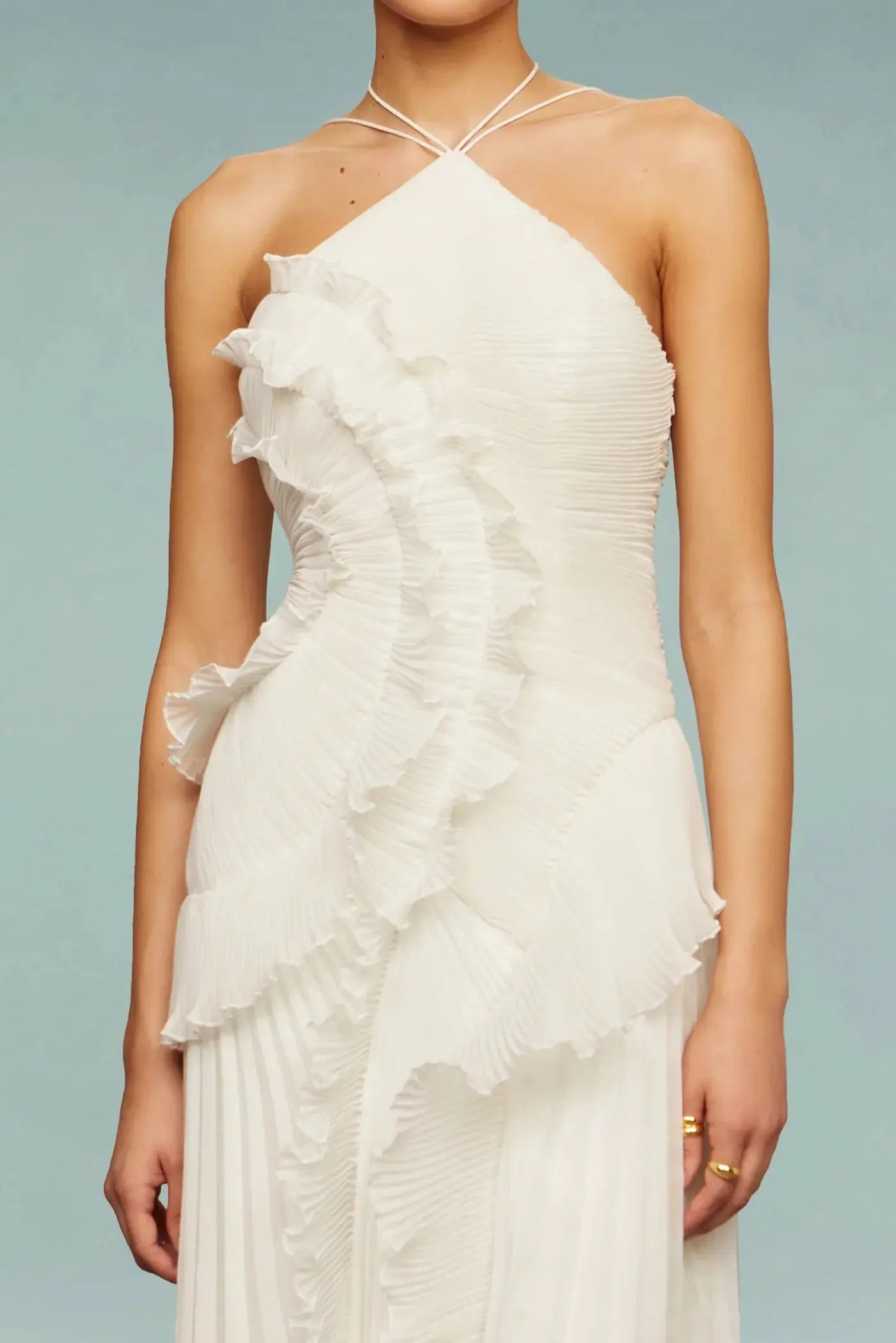 One-Shoulder Ruffle Maxi Dress for Women – Elegant & Flattering 5
