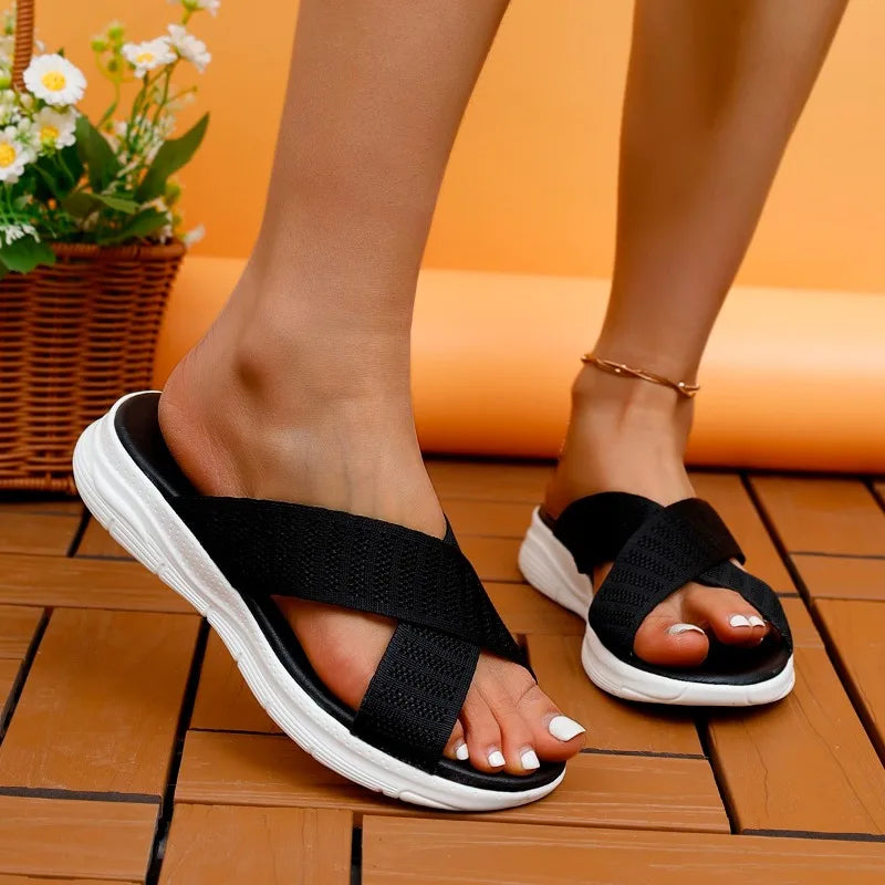 Open Toe Slippers for Women – Soft & Cozy Comfort