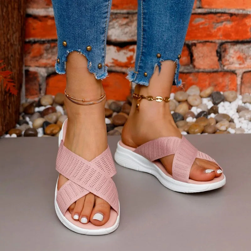 Open Toe Slippers for Women – Soft & Cozy Comfort