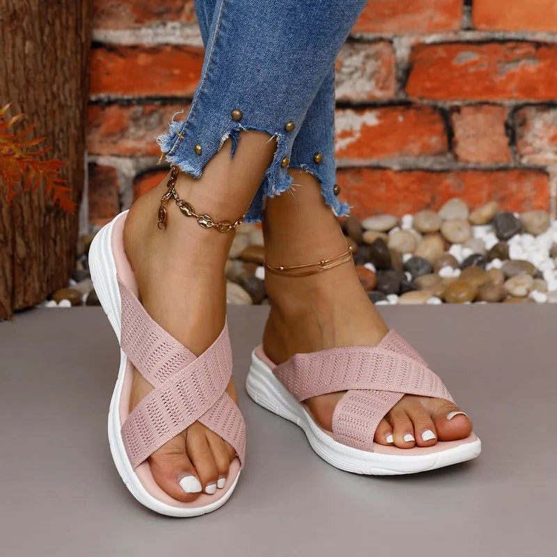 Open Toe Slippers for Women – Soft & Cozy Comfort