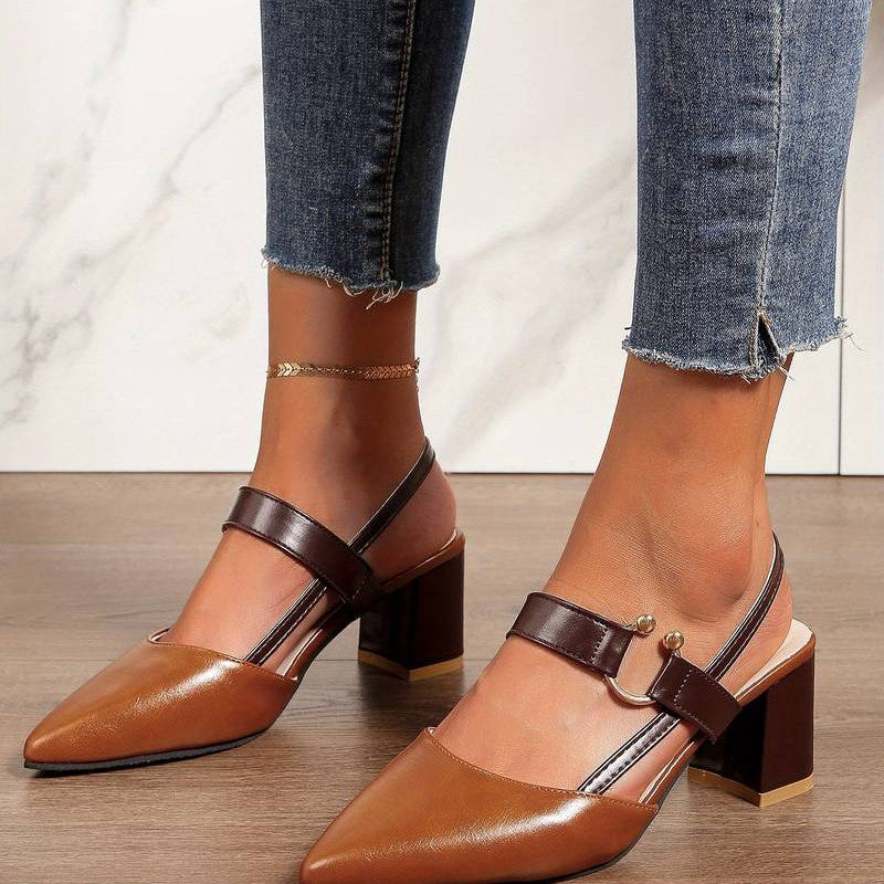 Orthopedic Black Heels for Women – Stylish Support & Comfort
