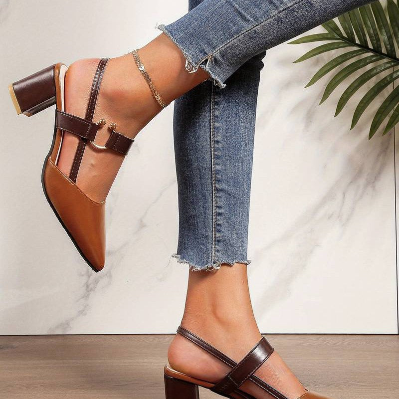 Orthopedic Black Heels for Women – Stylish Support & Comfort
