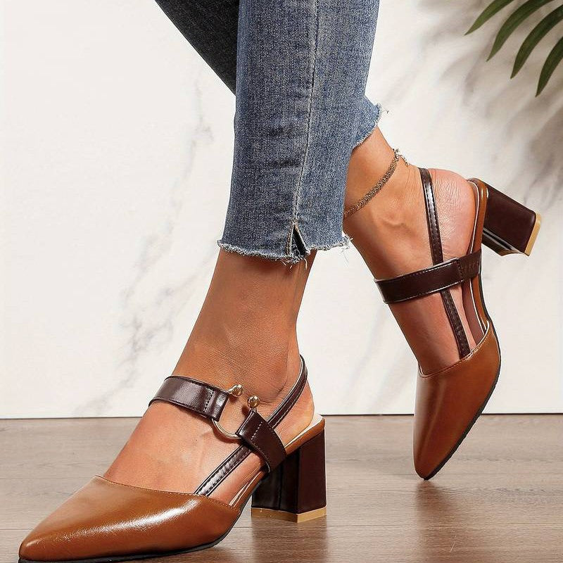 Orthopedic Black Heels for Women – Stylish Support & Comfort
