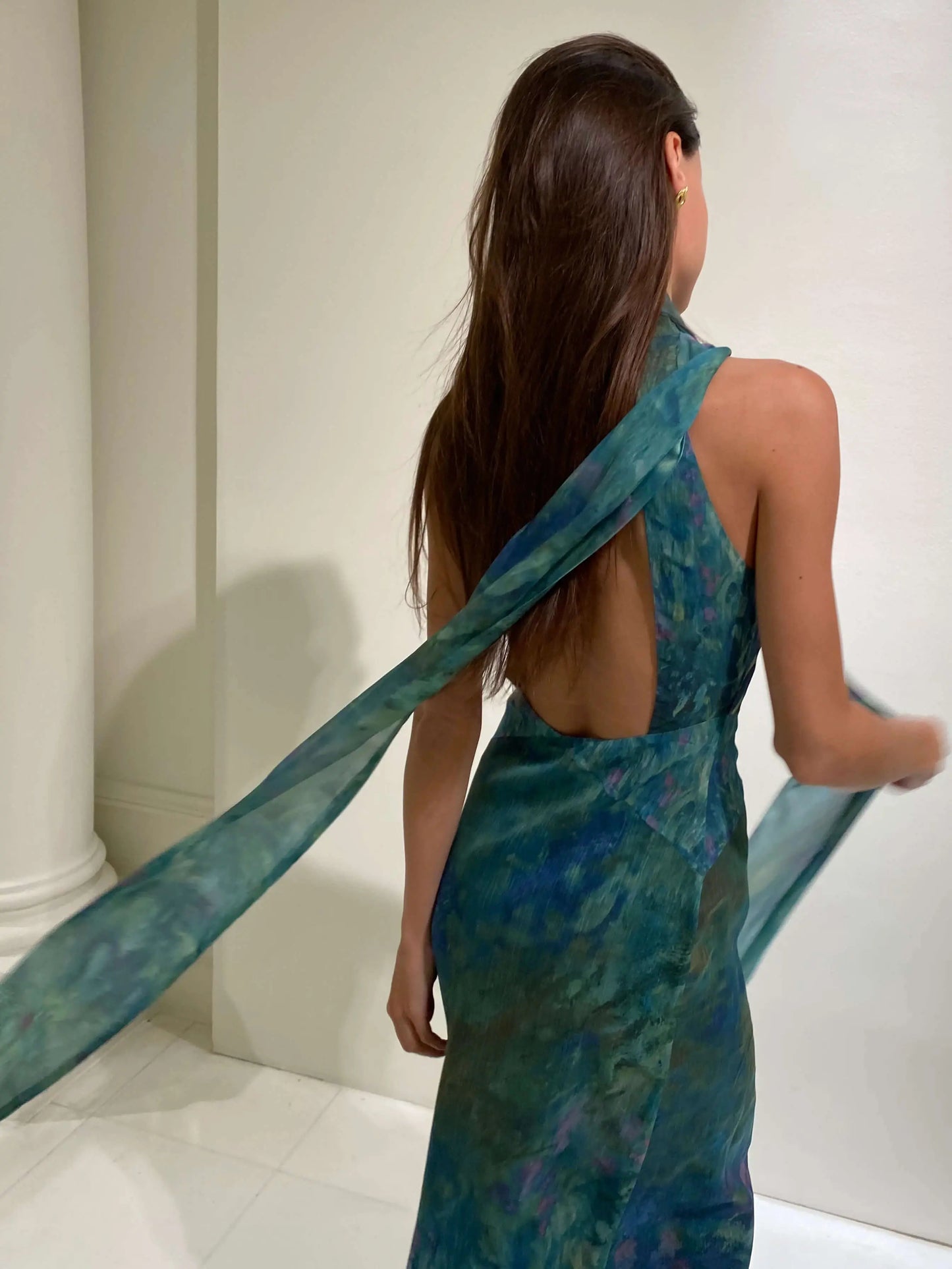 Painterly Maxi Dress for Women – Elegant & Alluring 6