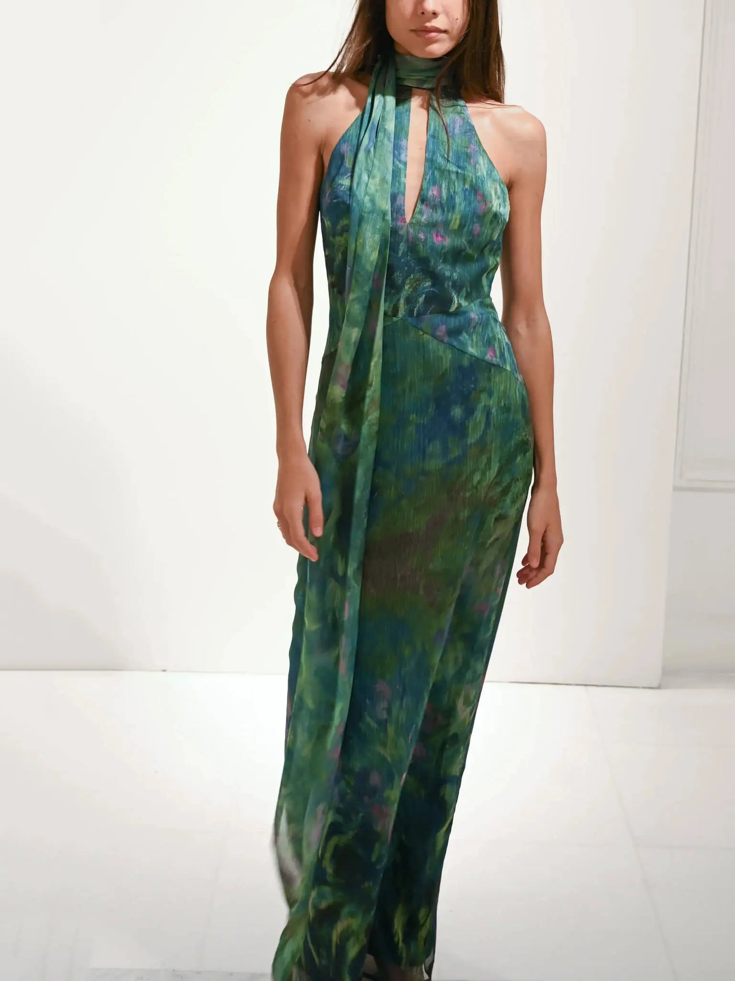 Painterly Maxi Dress for Women – Elegant & Alluring 7