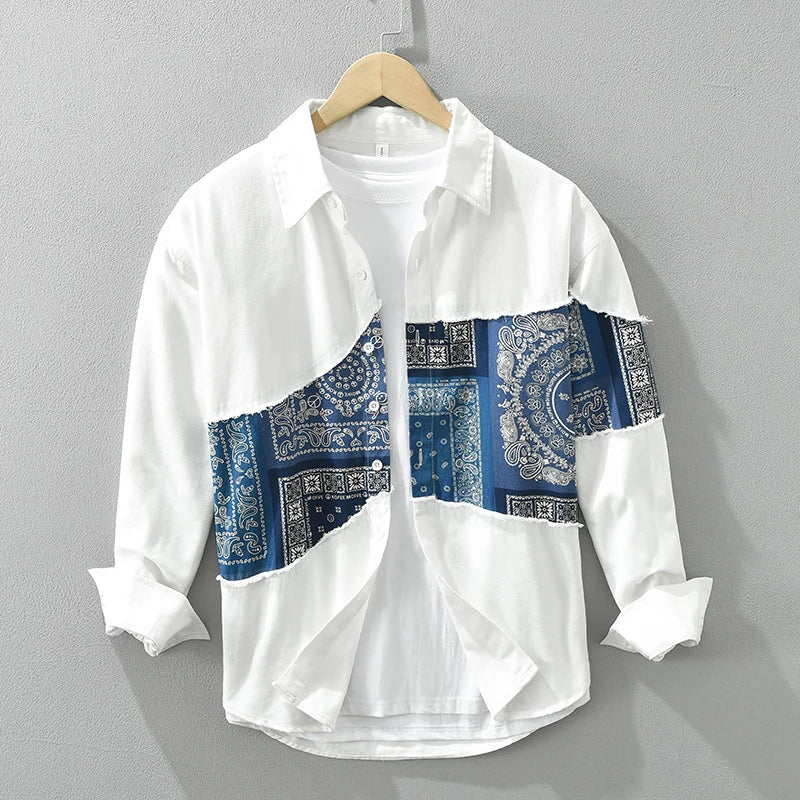 Samuel - Chemise à Motifs Décontractée pour Hommes – Élégante & Stylée