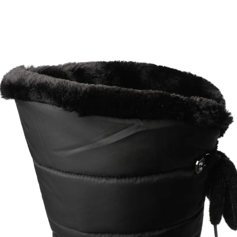Plush Lace-Up Winter Boots for Women – Cozy & Elegant Style
