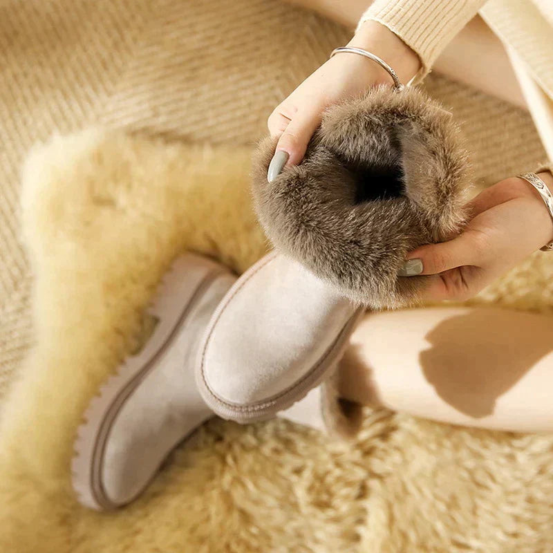 Plush Platform Snow Boots for Women – Stylish & Cozy for Winter