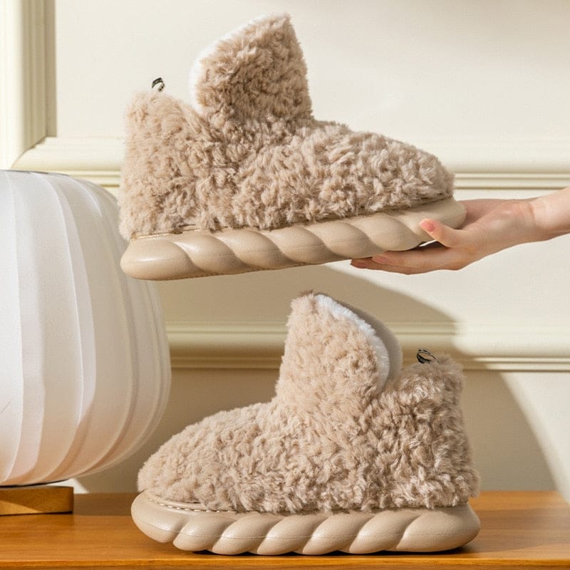 Plush Winter Slippers for Women – Cozy & Non-Slip Comfort